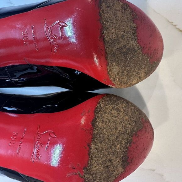 Christian Louboutin Classic black pumps Platform Size 38.5 - Picture 13 of 14